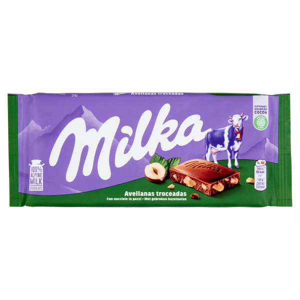CIOCC.MILKA NOCCIOLE  90 GR