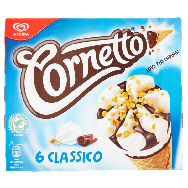 CORNETTO ALGIDA CLASSICO X 6 450 GR